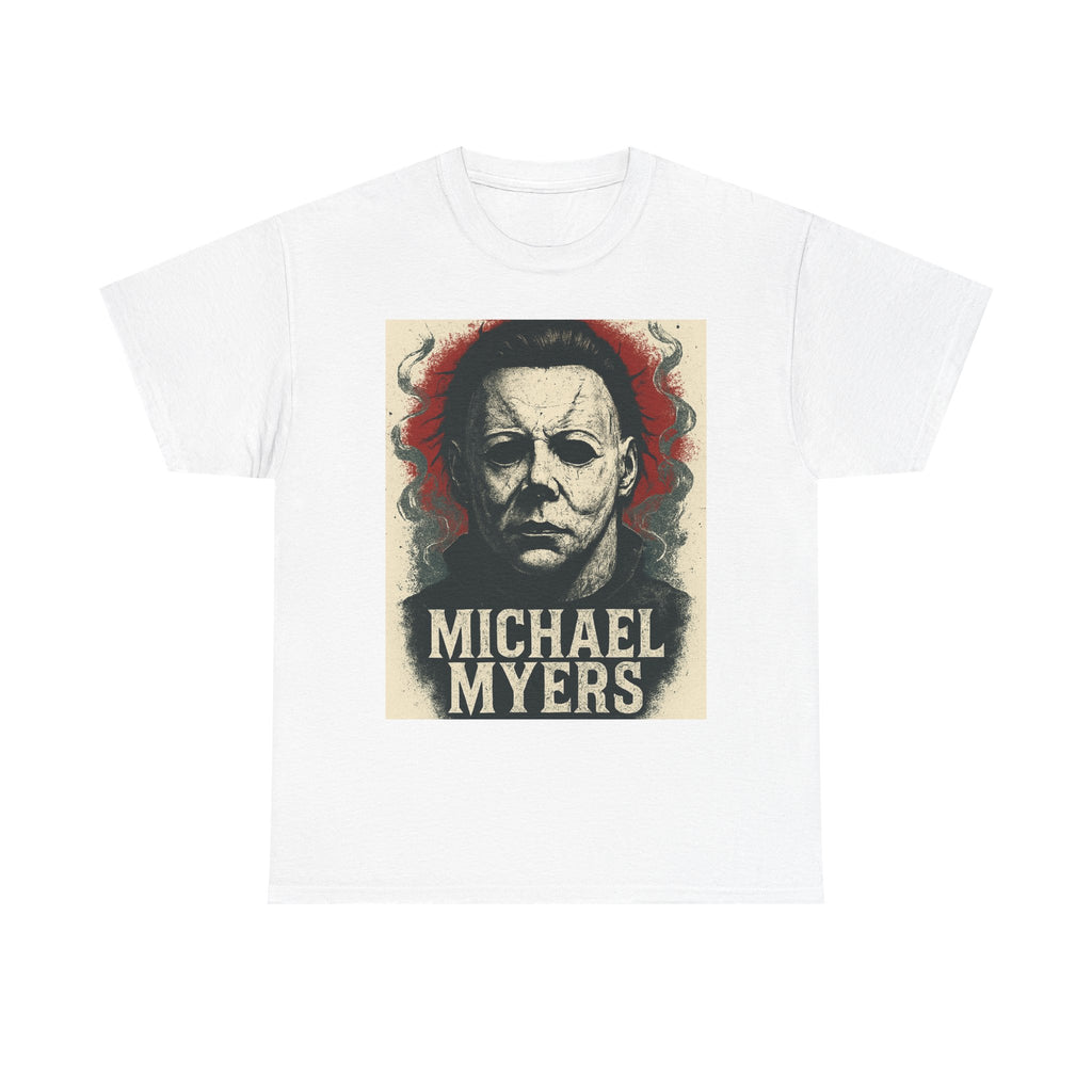 Michael Myers Horror Tee, Unisex Heavy Cotton Tee, Halloween Costume Shirt, Spooky Movie Merch, Horror Fan Gift, Unique Graphic Tee