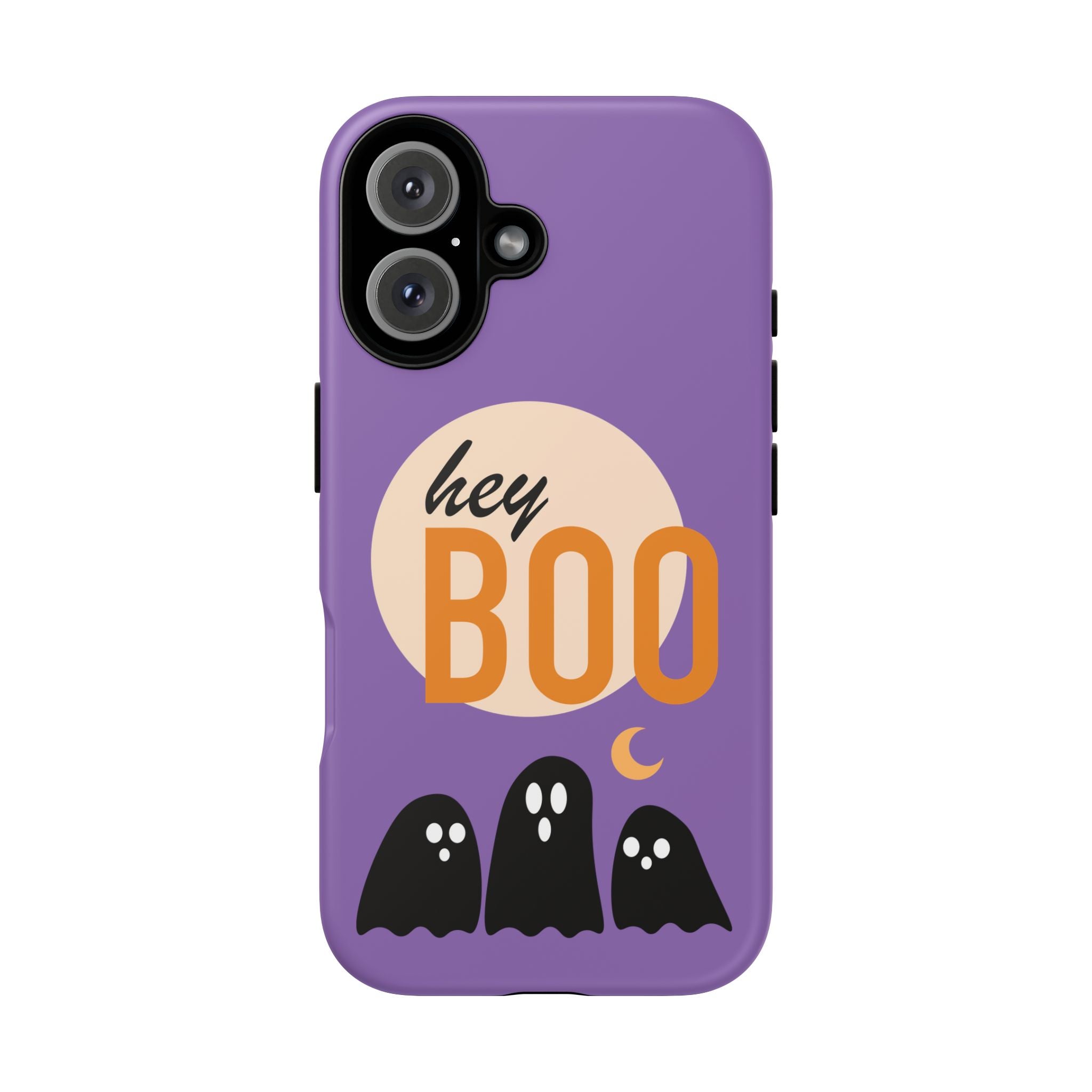 Halloween Phone Case, Spooky Mobile Cover for Fall, Cute Ghost Design, Hey Boo Protective Case, Gift for Halloween Lovers