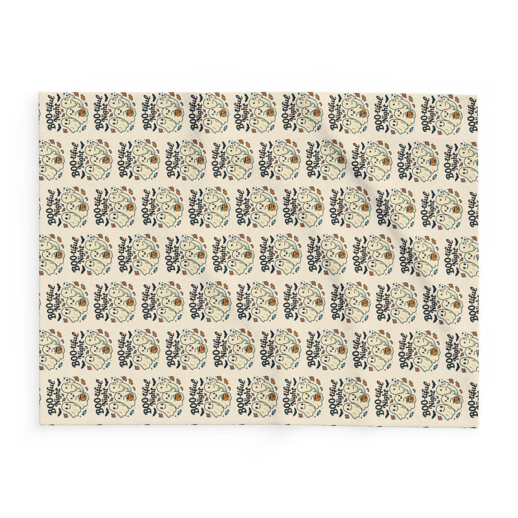 Boo-tiful Night Arctic Fleece Blanket, Cozy Home Decor, Halloween Gift, Snuggly Throw, Bed and Couch Blanket