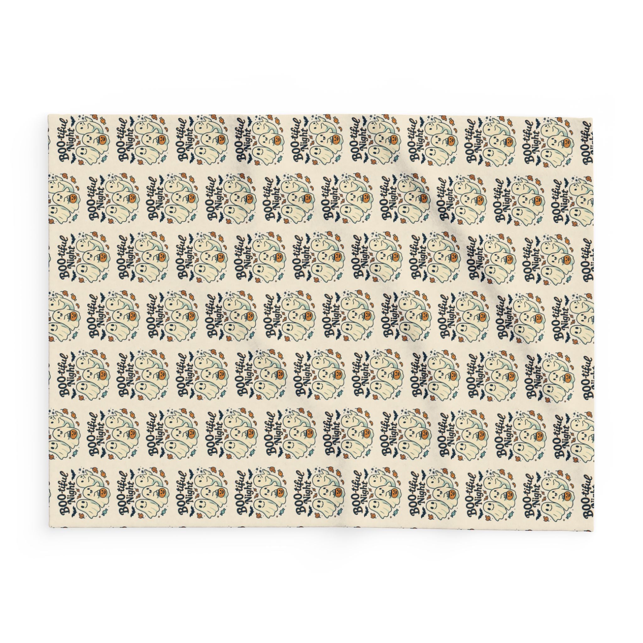 Boo-tiful Night Arctic Fleece Blanket, Cozy Home Decor, Halloween Gift, Snuggly Throw, Bed and Couch Blanket