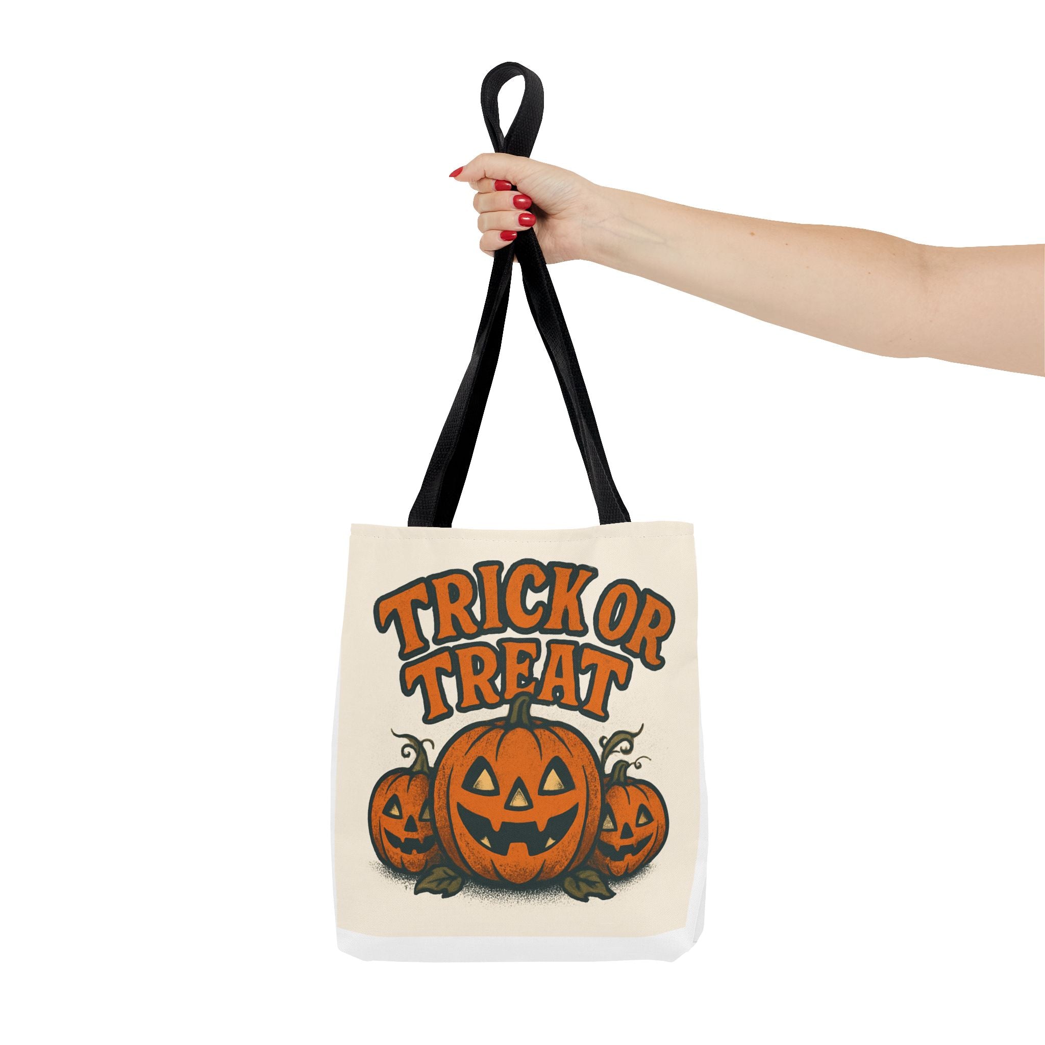 Halloween Tote Bag, Trick or Treat Canvas, Pumpkin Shopper, Fall Festival Accessory, Spooky Season Carry-All