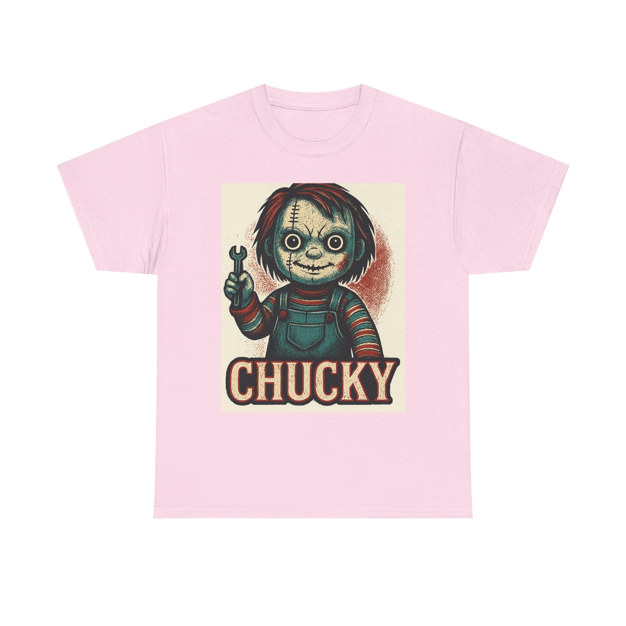 Chucky Horror Tee, Unisex T-Shirt, Retro Halloween Fashion, Horror Movie Merch, Gift for Chucky Fans, Spooky Graphic Tee