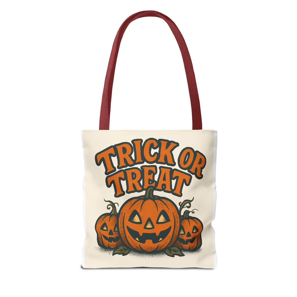 Halloween Tote Bag, Trick or Treat Canvas, Pumpkin Shopper, Fall Festival Accessory, Spooky Season Carry-All