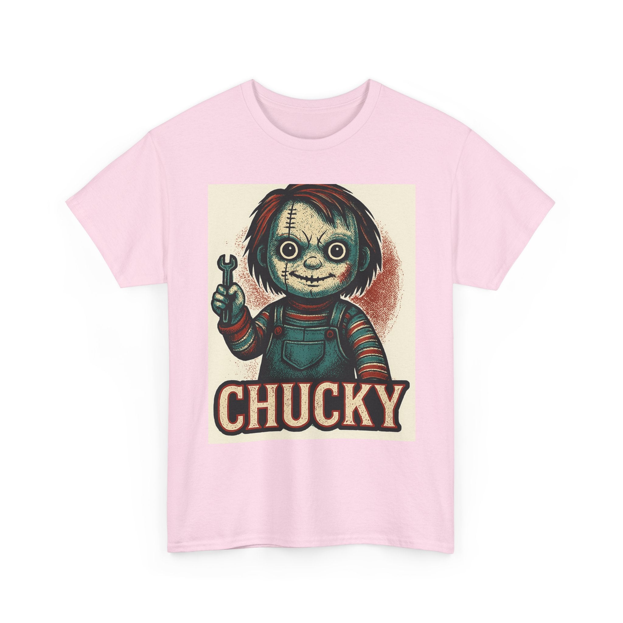 Chucky Horror Tee, Unisex T-Shirt, Retro Halloween Fashion, Horror Movie Merch, Gift for Chucky Fans, Spooky Graphic Tee