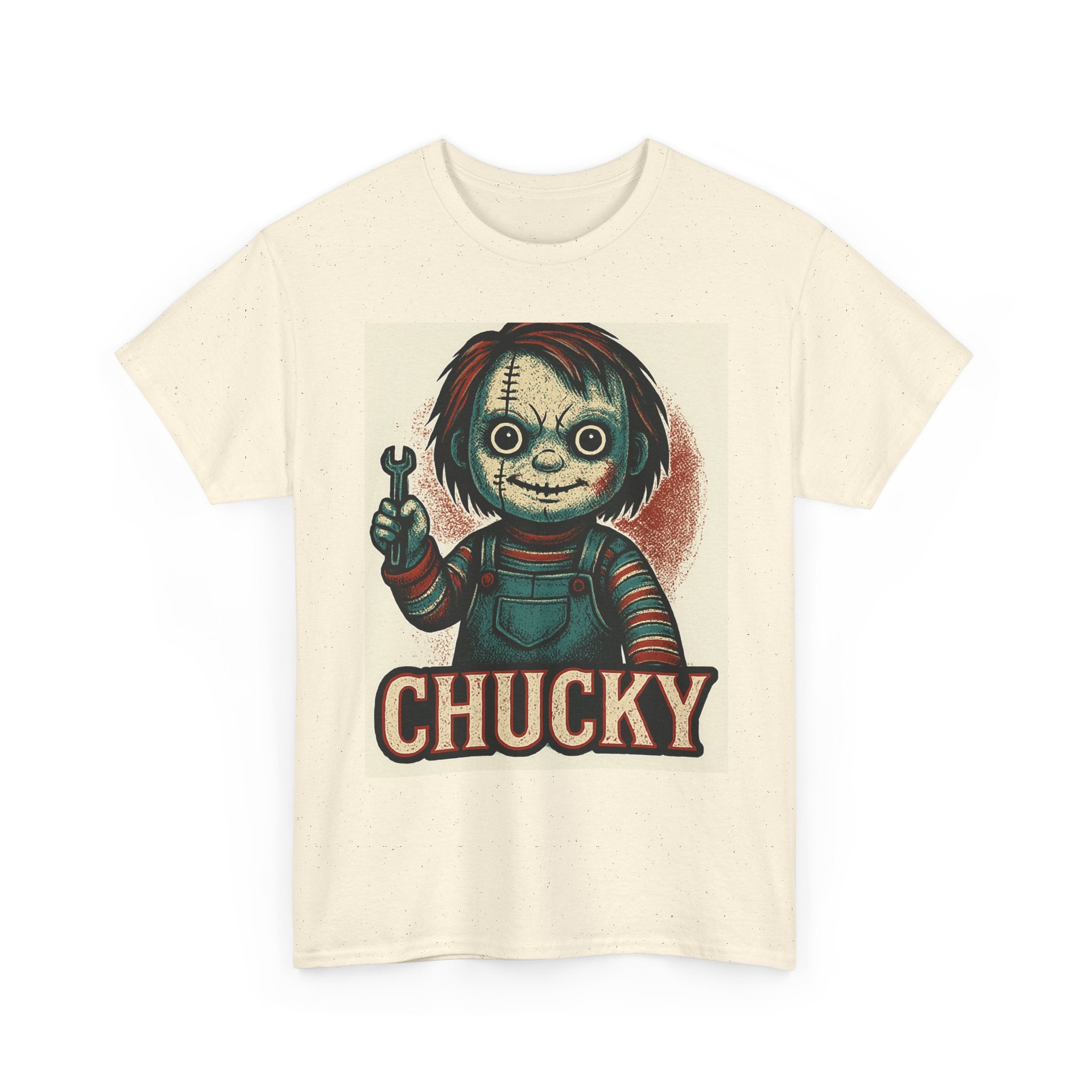 Chucky Horror Tee, Unisex T-Shirt, Retro Halloween Fashion, Horror Movie Merch, Gift for Chucky Fans, Spooky Graphic Tee