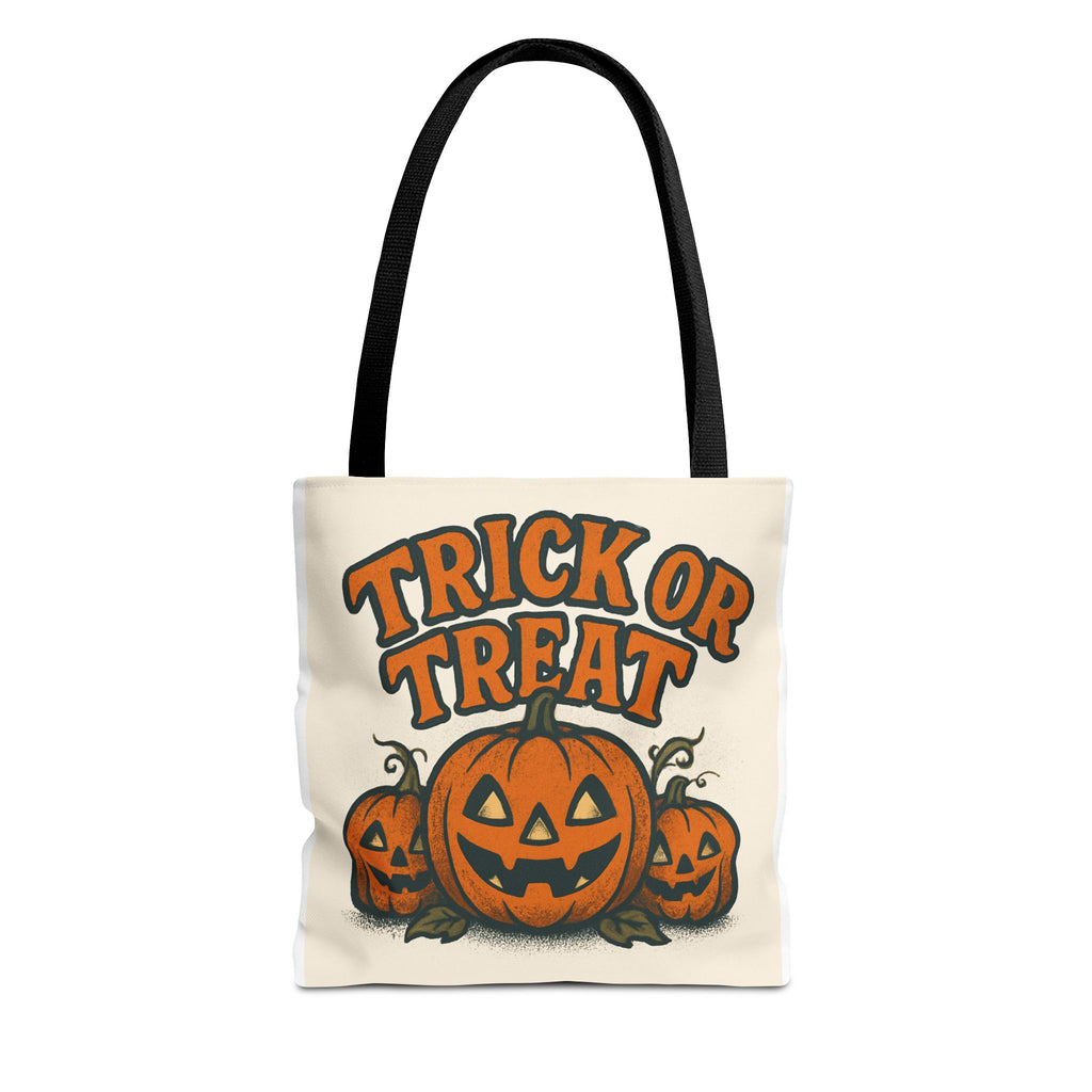 Halloween Tote Bag, Trick or Treat Canvas, Pumpkin Shopper, Fall Festival Accessory, Spooky Season Carry-All