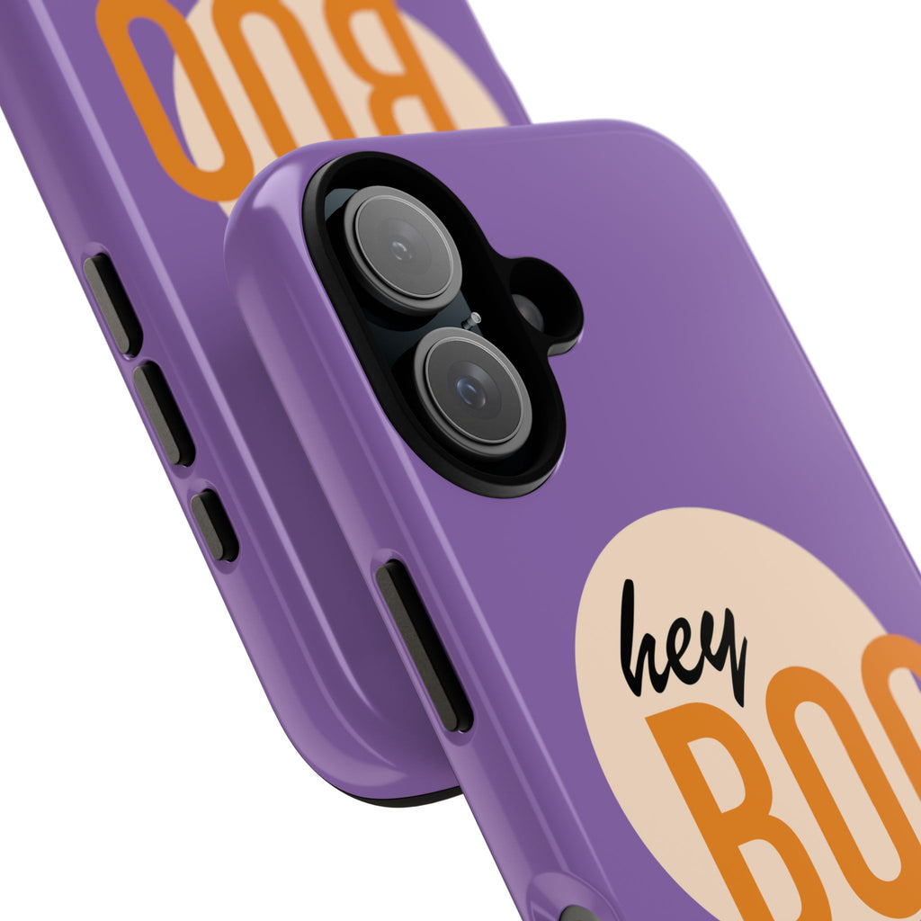 Halloween Phone Case, Spooky Mobile Cover for Fall, Cute Ghost Design, Hey Boo Protective Case, Gift for Halloween Lovers