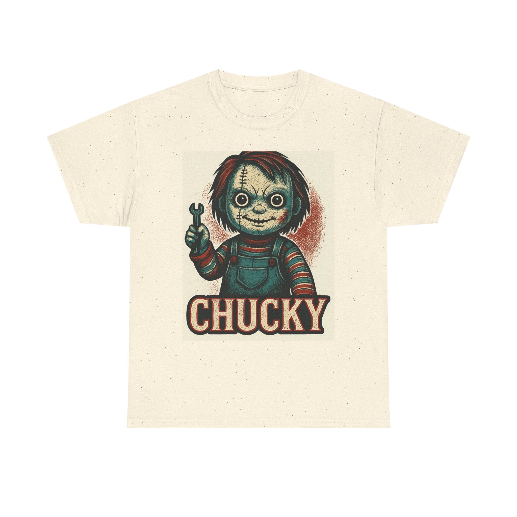 Chucky Horror Tee, Unisex T-Shirt, Retro Halloween Fashion, Horror Movie Merch, Gift for Chucky Fans, Spooky Graphic Tee