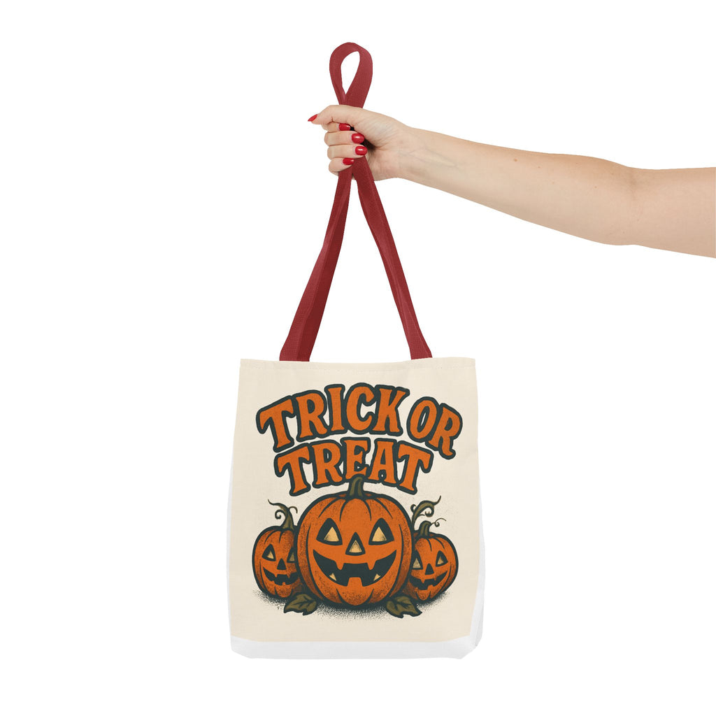 Halloween Tote Bag, Trick or Treat Canvas, Pumpkin Shopper, Fall Festival Accessory, Spooky Season Carry-All