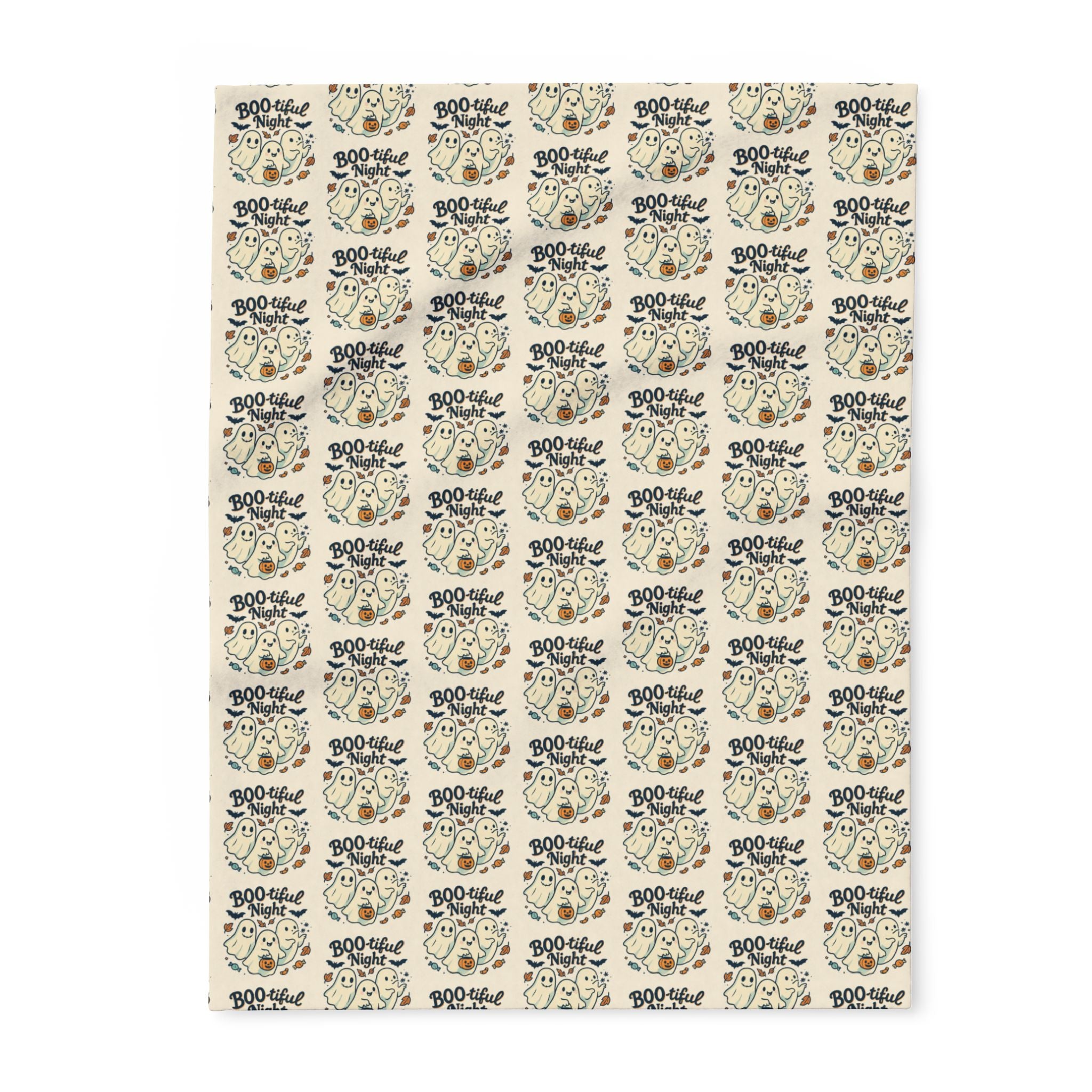 Boo-tiful Night Arctic Fleece Blanket, Cozy Home Decor, Halloween Gift, Snuggly Throw, Bed and Couch Blanket