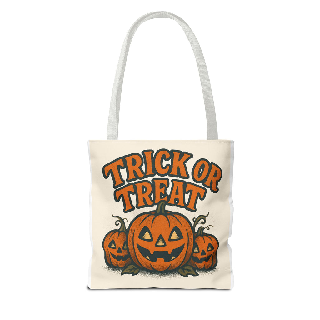 Halloween Tote Bag, Trick or Treat Canvas, Pumpkin Shopper, Fall Festival Accessory, Spooky Season Carry-All