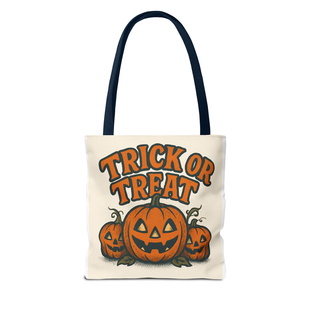 Halloween Tote Bag, Trick or Treat Canvas, Pumpkin Shopper, Fall Festival Accessory, Spooky Season Carry-All
