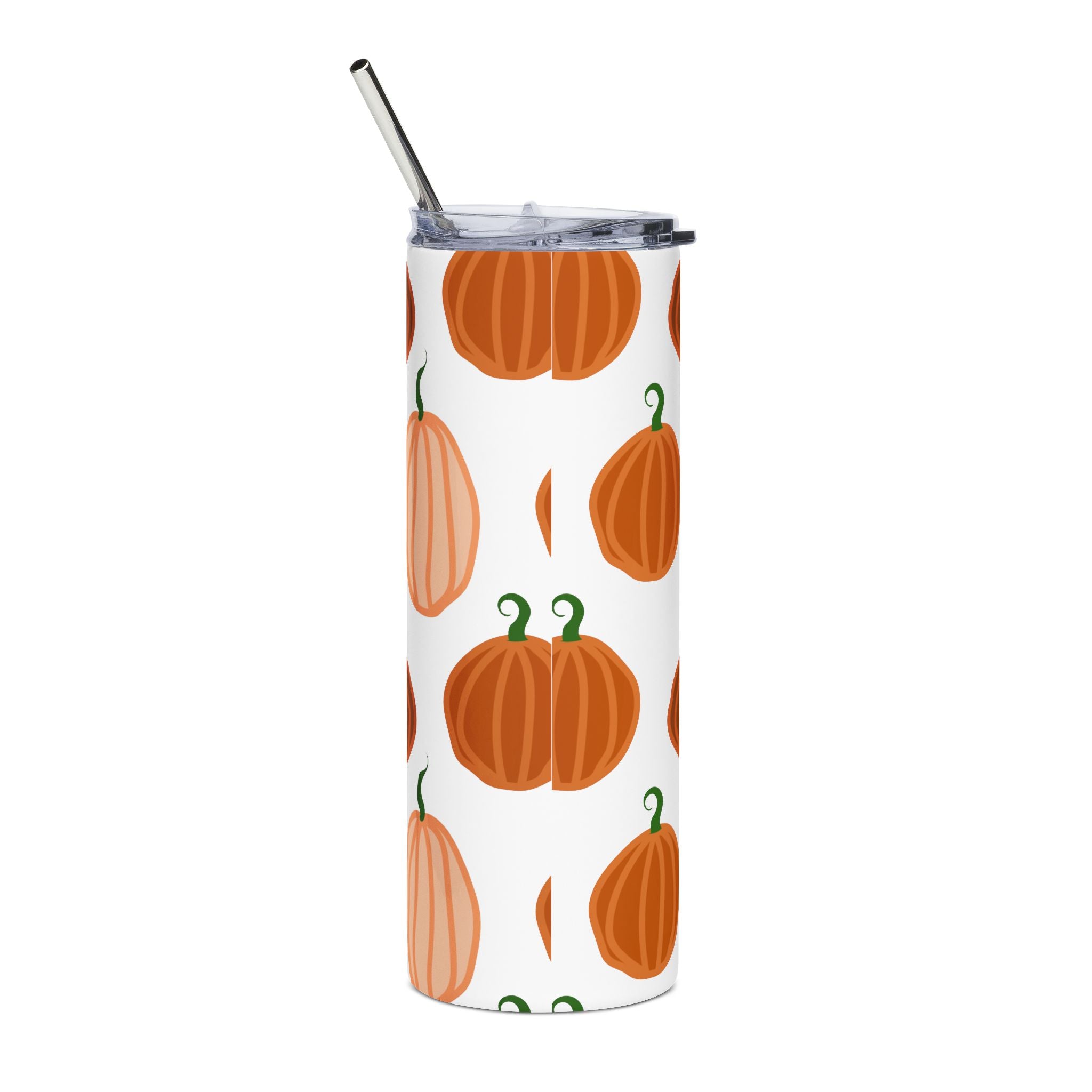 Pumpkin Pattern Stainless Steel Tumbler | Fall Drinkware, Halloween Gift, Eco-Friendly Travel Mug, Cute Kitchen Accessory, Seasonal [...]