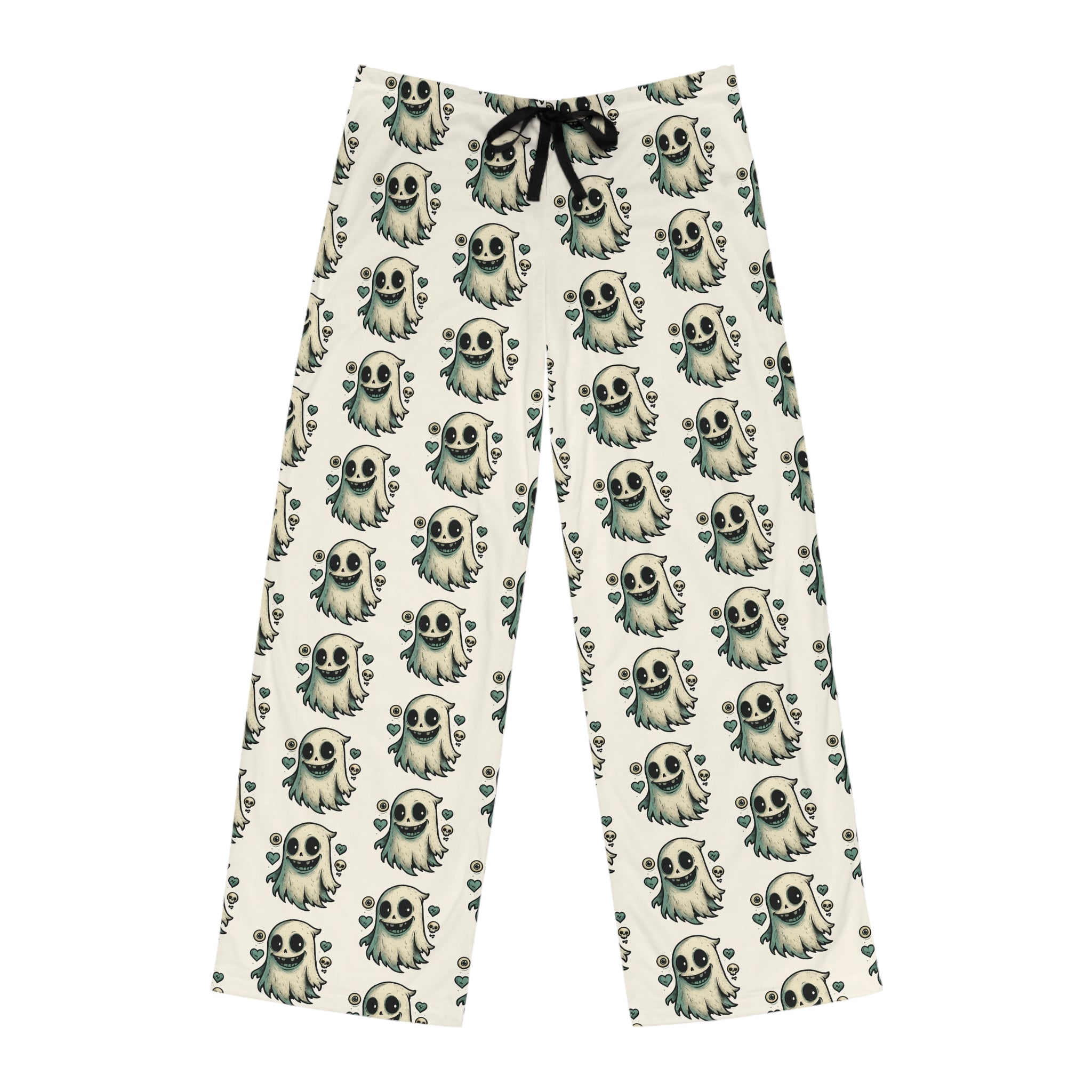 Ghostly Whimsy Men's Pajama Pants - Cozy, Fun Sleepwear for Halloween, Ghost Lovers, Home, Sleep, Lounge